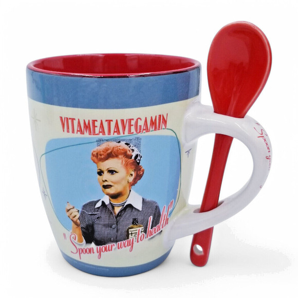 I Love Lucy Mug & Spoon Vitameatavegamin SPOON YOUR WAY TO HEALTH - Picture 2 of 8